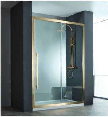 Devon Noxx Slider Καμπίνα Ντουζιέρας Gold Brushed Clean Glass 160-162/165 Devon Noxx Slider Καμπίνα Ντουζιέρας Gold Brushed Clean Glass 160-162/165