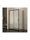 Кабинет Ъглов Душ Черен Icl 1506b 100x80x185