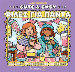 Anti-Stress Colouring Book Friends Forever Cute & Cosy Antistress 13