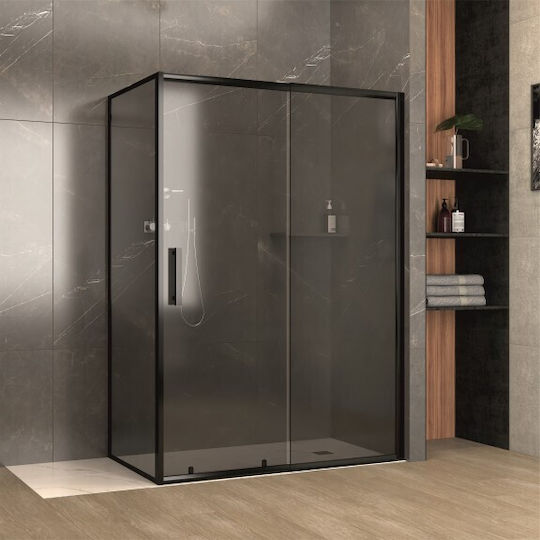 Duschabtrennung 120-140×80cm Interceramic Ics 119g/120