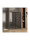 Καμπινα Ντους Τοιχο Τοιχο 120-140cm Ics 199g/120 Black
