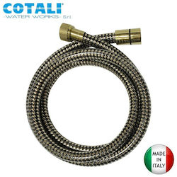 Shower Hose 1.5m Tex Gold Black Cotali