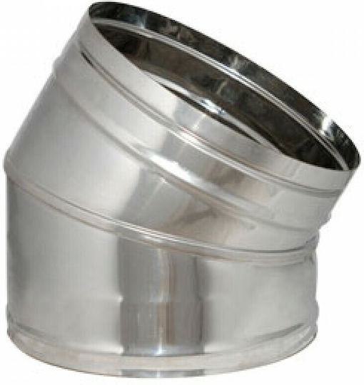45 Degree Corner Inox Diameter 150 Single Wall Chimney Pipe
