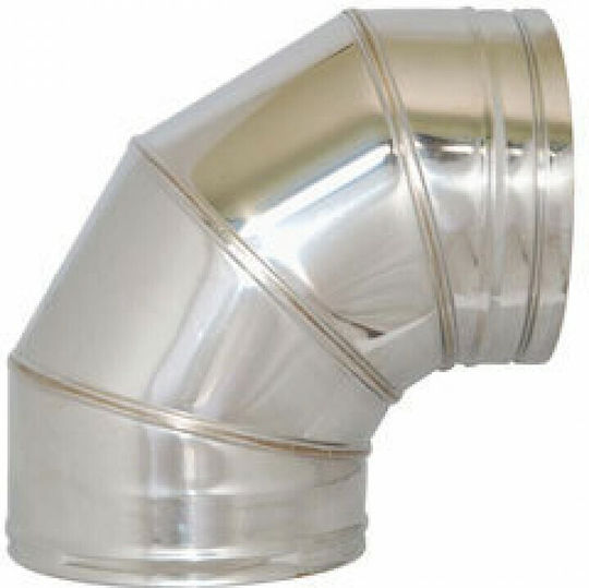 90 Degree Corner Pipe Diameter 120 Inox Single Wall