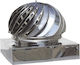 Chimney Pipe Rotatable Inox Crown 30 x 30 Female Heavy Duty Type Aisi 304 Ba Non-Magnetic Airduct Hellas