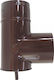 Hosseven Enamel Brown Pipe Tee Pipe Diameter 120mm