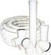 Groppalli 10dfv4 Antivânt Terminal Vertical Inox Tub De Coș De Fum Alb Pph Φ100