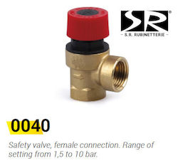 Valvă De Siguranță 1/2" 6 Bar Sr Italia