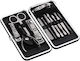 Manicure Pedicure Kit Zenifique 12 Pieces Stainless Steel Black Case