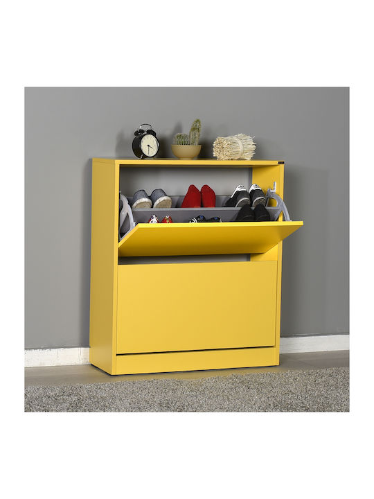 Παπουτσοθήκη Adore Shc-520-hh Μελαμίνη Κίτρινο 73x26x84cm