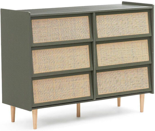 Kommode 6 Schubladen Rattan Kommode 6 Schubladen Rattan