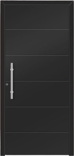 Armored Aluminum Door Pressed Design L 110 Kataskevastiki