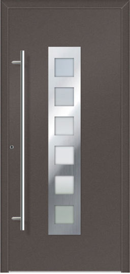 Verbundene Aluminium Sicherheitstür mit Glas L 170 Bauweise