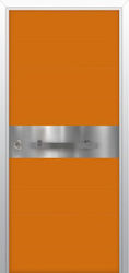 Panzertür Aluminiumverkleidung Inox Design 2000...