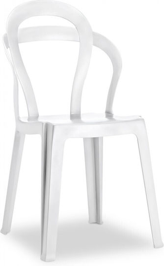 Titi Art.2330 Ess- und Küchenstühle 310 Glossy Weiß 47x54x86 45 cm Weiß