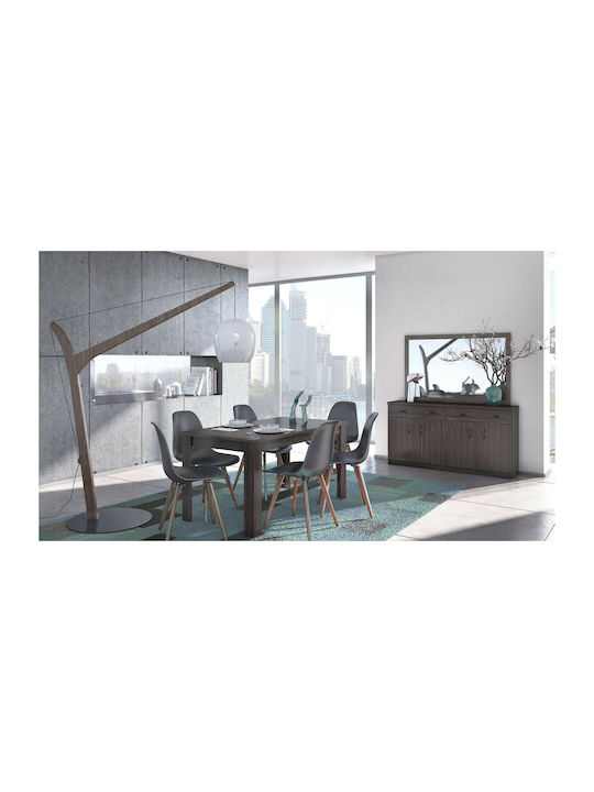 Bufete Culoare Wenge Melamină Dimensiuni 159x38x84cm Cu Oglindă