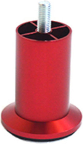 Jgs S.a R-7065 Picior Metalic Cilindric Roșu Înălțime 8cm