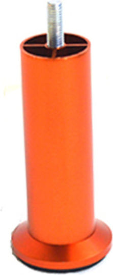 Jgs S.a O-7065 Metallic Cylindrical Furniture Leg Orange Height 12cm