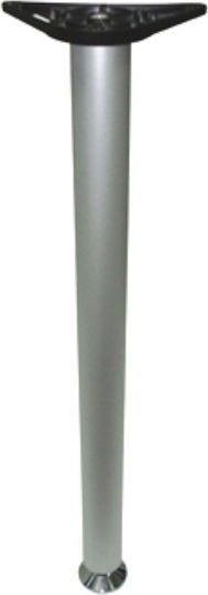 Jgs S.a L130 Furniture Leg Matte Grooves Metal Suitable for Table 71cm