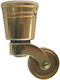 Jgs S.a 6565-100 Metallic Furniture Wheel Gold Round Base 7cm
