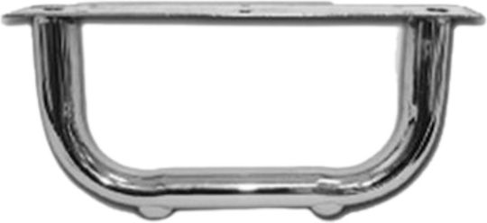 Jgs S.a Ld084007big Metallic Furniture Leg Curved Sides Nickel Length 22cm X Height 10cm