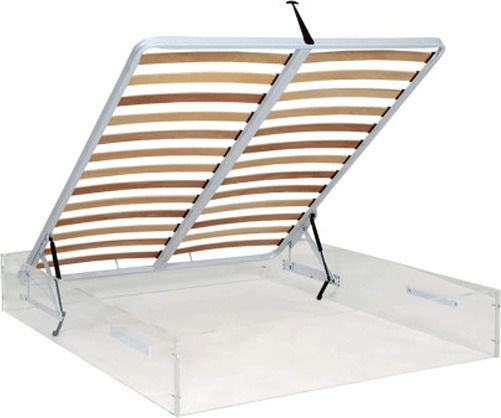 Orthopädisches Bettgestell mit dichten Latten, Hebemechanismus, Doppelbett 152x200cm