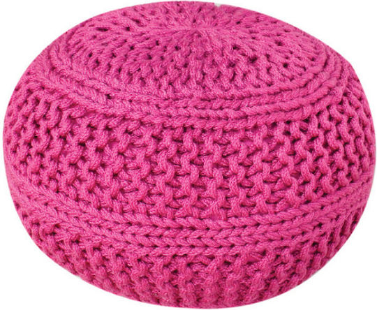 Pouf Σκαμπο Πουφ Jgs S.a Φούξια Kenton Stool-307 50x50x35cm