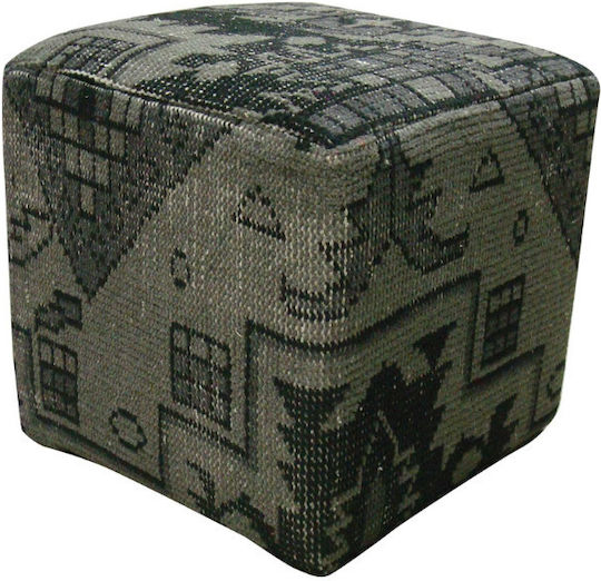 Pouf Stool Bean Bag Chairs & Poofs Jgs S.a Taupe Black Be-7 Stool-056 45x45x45cm