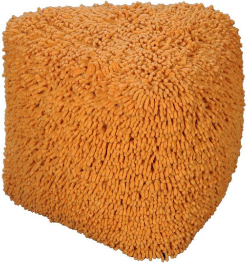 Pouf Σκαμπο Πουφ Jgs S.a Πορτοκαλί Vivid Stool-318 40x40x40cm