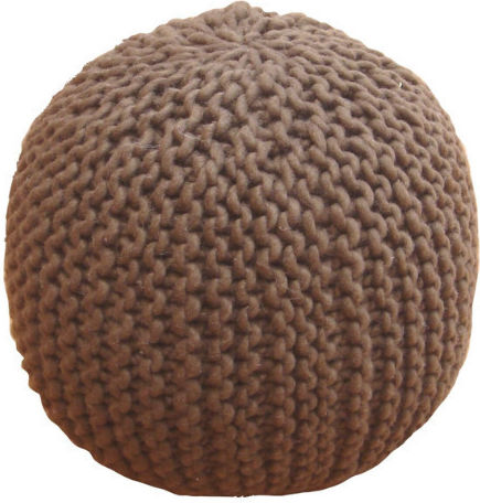 Pouf Σκαμπο Πουφ Jgs S.a Hk-3 Pouf Καφέ Stool-015 45x45cm