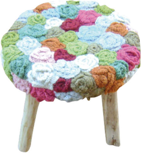 Pouf Hocker POUF Jgs S.a Mehrfarbiger Abbey 4 Hocker-174 45x45x45cm