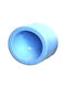 Kunststoff Knopf Hellblau 2,5cm