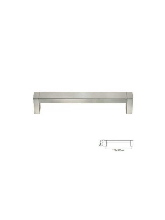 Möbelgriff Viometale 50 Nickel Matt 224 Mm