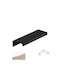 Möbelgriff Aluminium Viometale 78 Schwarz 96 Mm