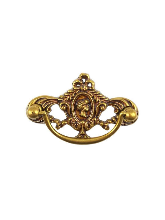 Furniture Handle Hanging Besana 1222 Gold Patina Avo 64mm