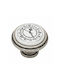 Knob Giusti Porcelain Vintage Clock Old Silver 30mm 233-77p00q2e8g