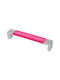Mâner Marm Fuchsia Magenta Bază Nichel Mat 96mm
