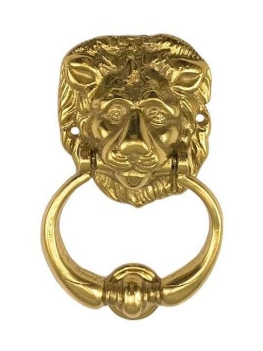 Ρόπτρο Πόρτας Bonomini Leon Αντικέ Χρυσό 190mm