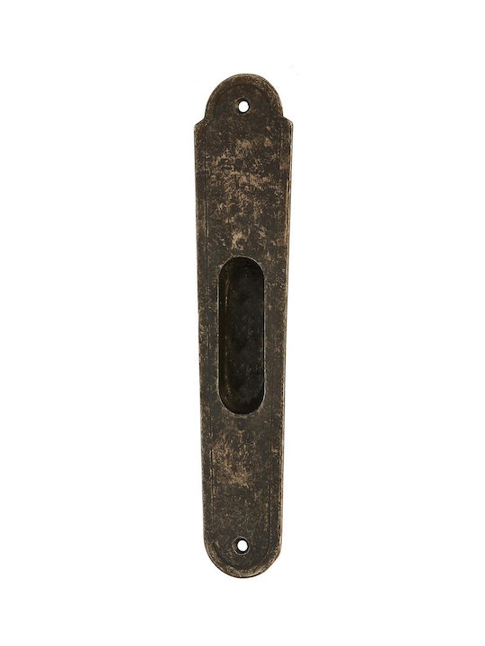 Türdrücker Für Schiebetüren 135 Nickel Antik 235x50mm