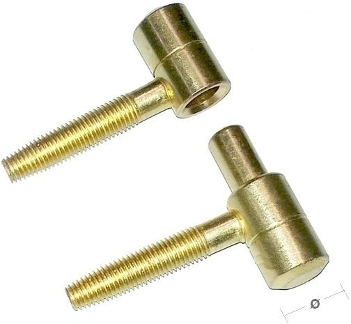 Μεντεσές Βιδωτός Απλός Χρυσός Φ16mm Ιταλίας Agb N119