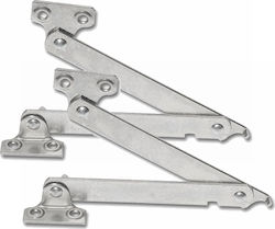 Balama Amortizor de Mobilier Blocare Centrală 30cm Pereche Galvanizată de Tip Greu