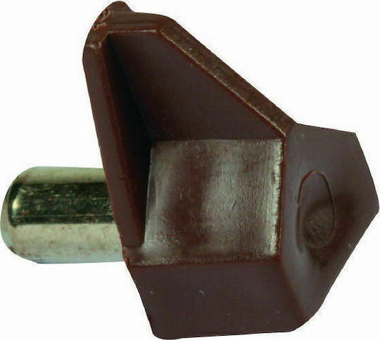 Regalhalterungen Kunststoff F.5mm Braun 12 Stück
