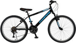 Champions 24" Bicicletă De Munte Pentru Copii Neagră