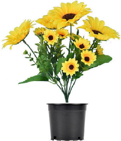 Artificial Heliotropium Potted Plant 35cm