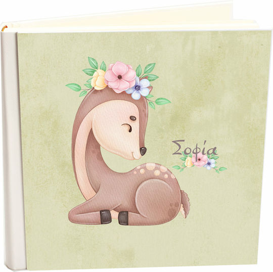 My Album Little Deer Boho Style Name Sofia Album with Rice Paper 30x30cm Box Album 120 Pages