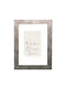Wooden Wall Photo Frame – Puzzle – Poster Silver Bronze Patina Aging Marks Acrylic Glass K1061/30 Photo 40cmx50cm