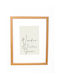 Wooden Oak Wall Picture Frame Beige Natural Wood Photo Puzzle Frame Depth 3cm & Matte Glass K2033-83 Photo 40cmx60cm