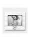 Artifact Wooden White Photo Frame “καρδια-w” 21cm X 17cm