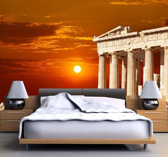 Fototapete Wand Sonnenuntergang Am Parthenon Selbstklebendes Vinyl 400x270 cm