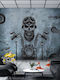 Фототапет за стени Skull In Two Wheels Стикер Винил 250x270 см